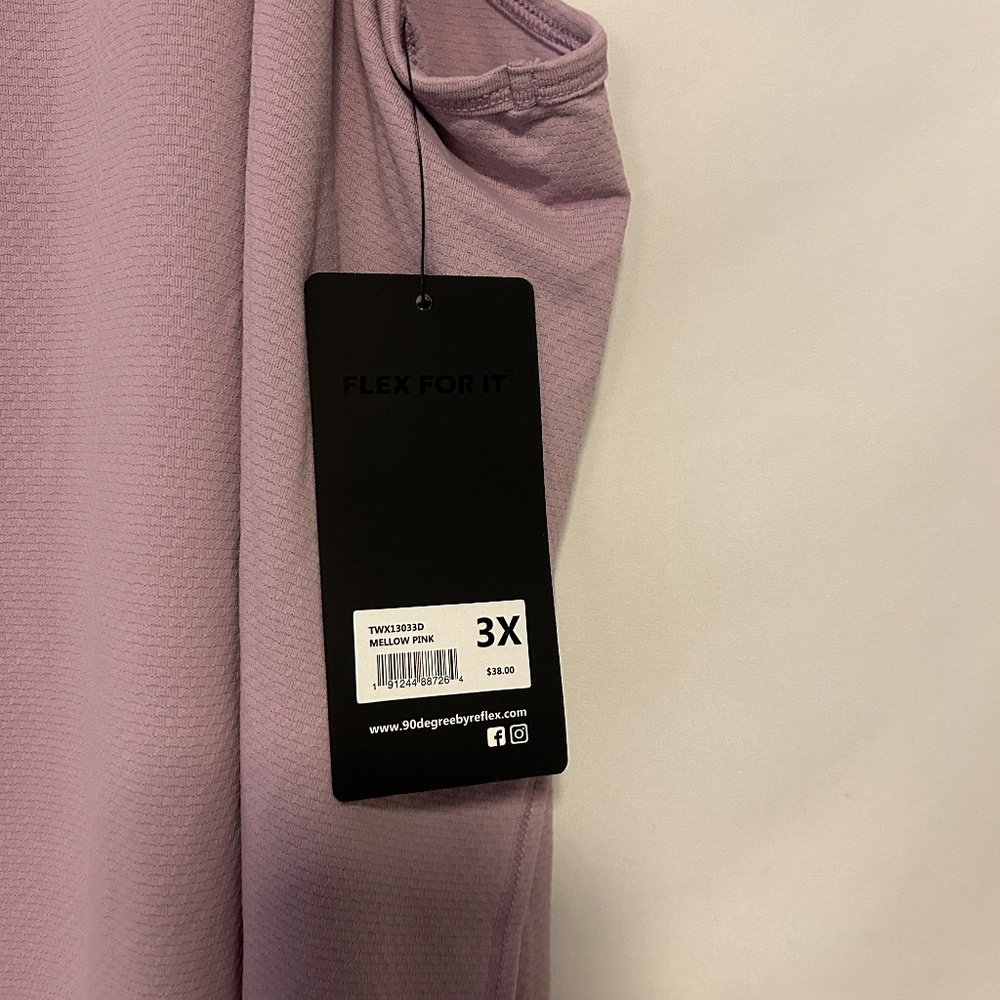 NWT 90 degree light purple 3X athletic‎ tank - Picture 5 of 7